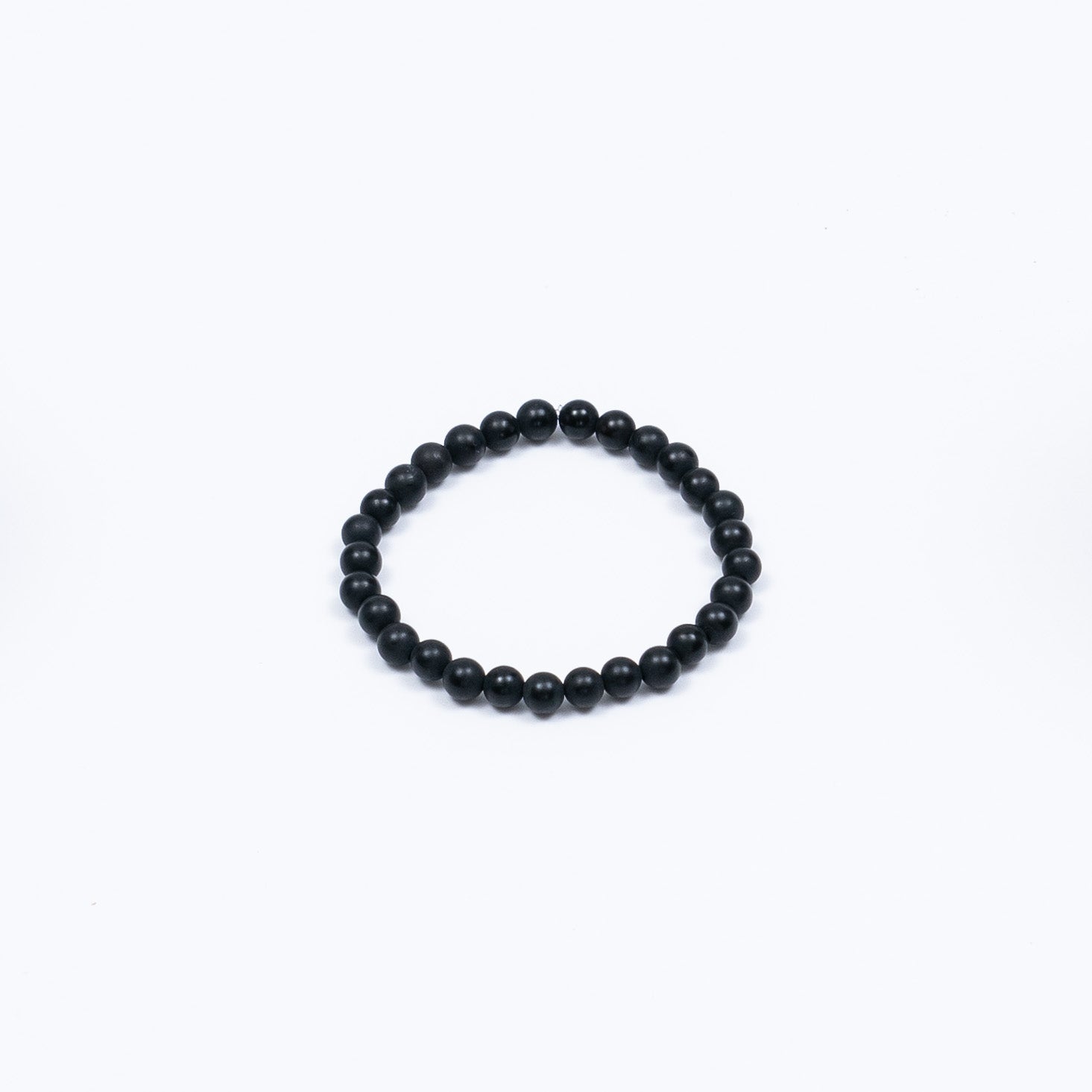 Black Agate Beaded Bracelet