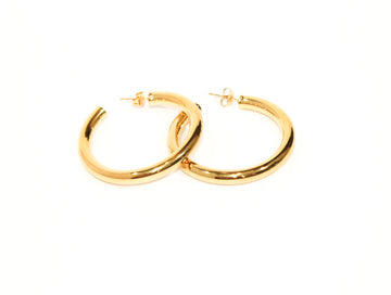 Classic Gold Hoop Earrings in Thin, Chunky and Nugget Styles