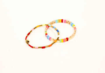 Colorful Duo Bracelet Stack