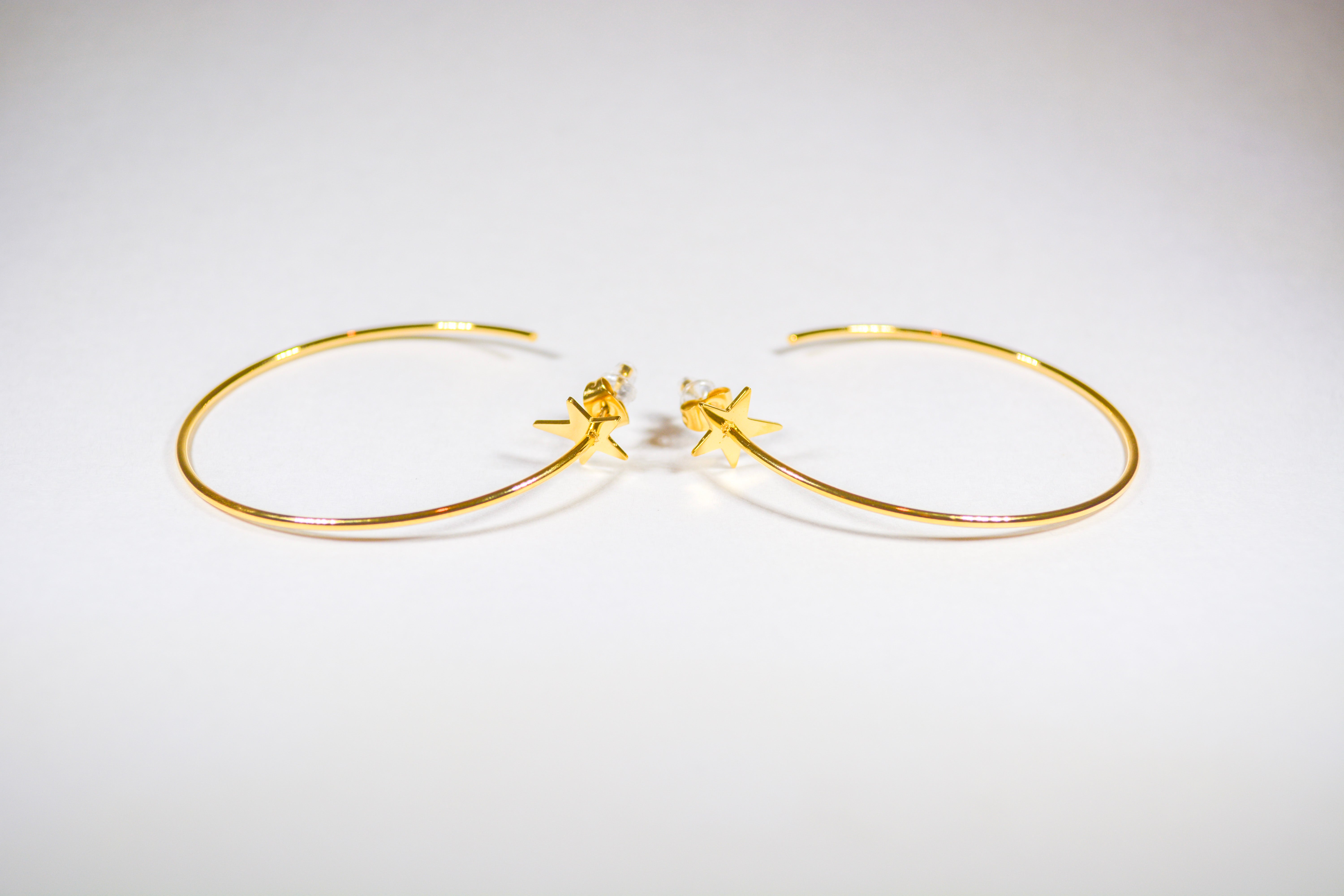 Large Star Hoops