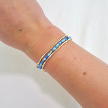 Feeling Blues Bead Bracelet