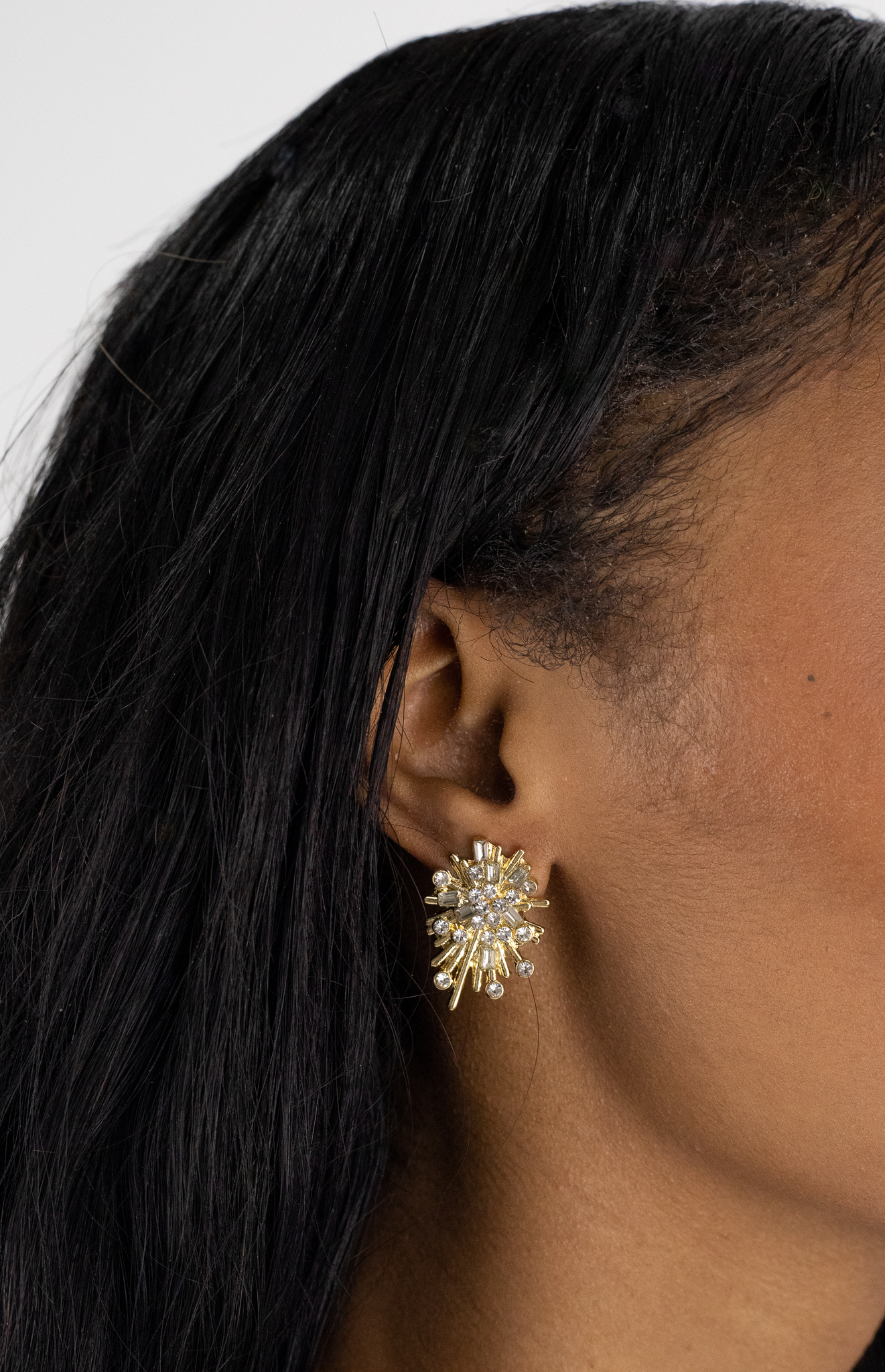 Rhinestone Glam Earrings
