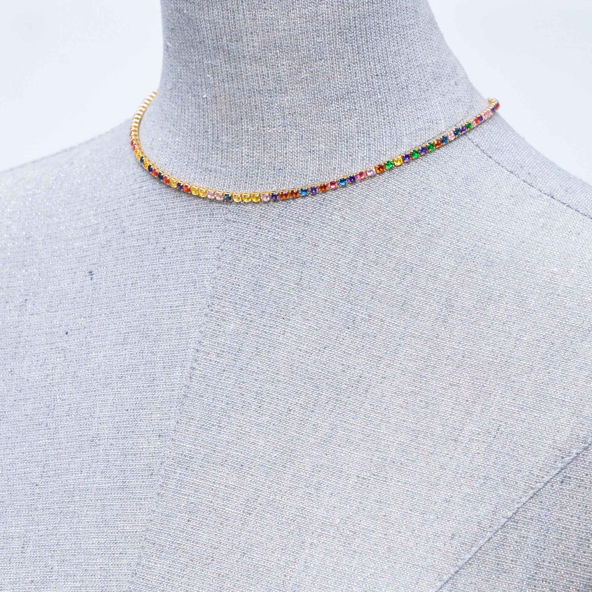 Modern Multicolored Adjustable Necklace