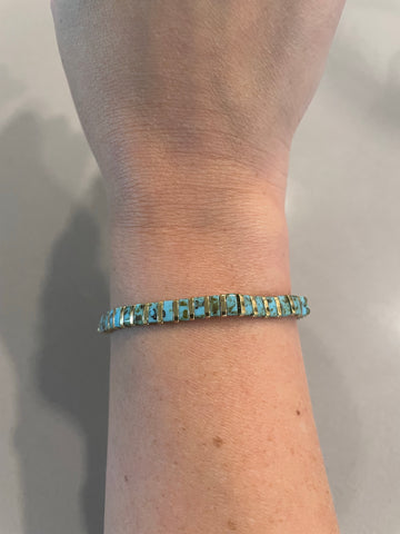 Turquoise Tile Bracelet